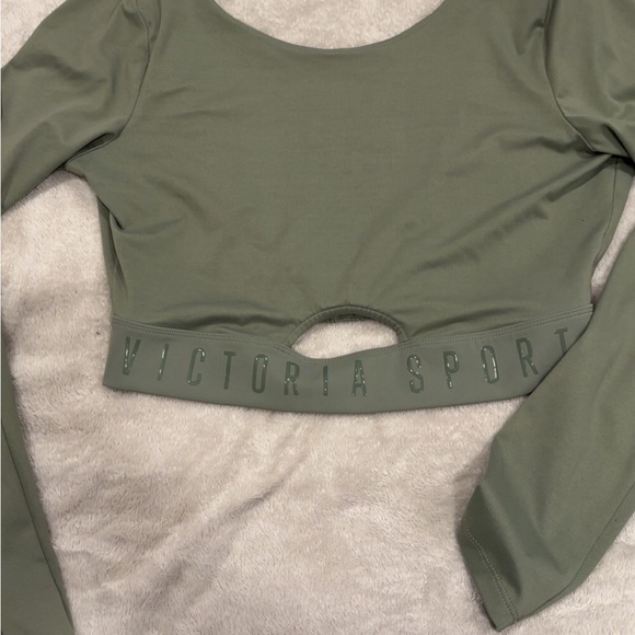 Victoria's Secret Tops - Victoria Secret Sport Olive Long Sleeve Top